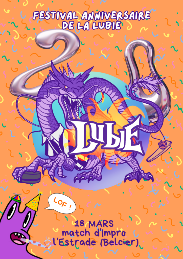 Affiche : Match D&rsquo;IMPRO – 20 ans de la Lubie